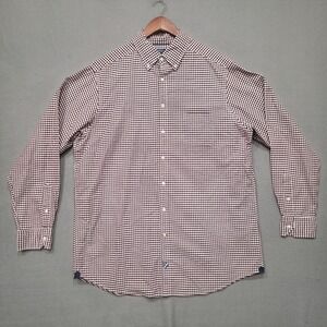 Cremieux Classics Men's Brown Check Long‎ Sleeve Button Up Shirt Size XLT